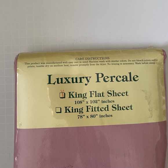 St Bernard the brand of quality American Luxury Percale King flat sheet108”x102” - Picture 3 of 4